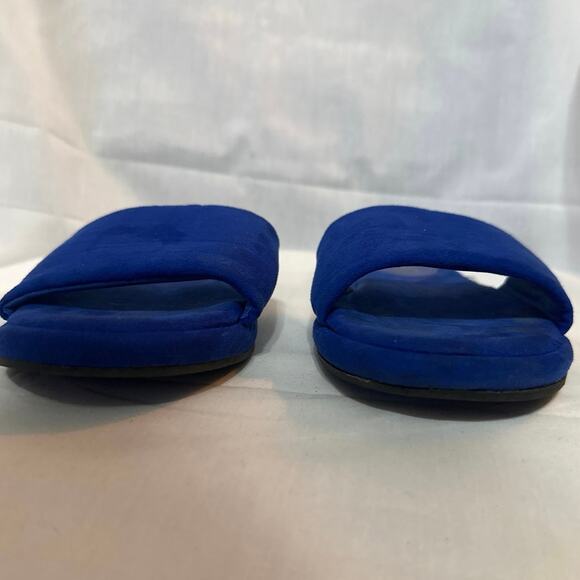 Rouge Helium Mellow-01 blue slippers with sandal type bottoms. Womens size 8 - Picture 4 of 12